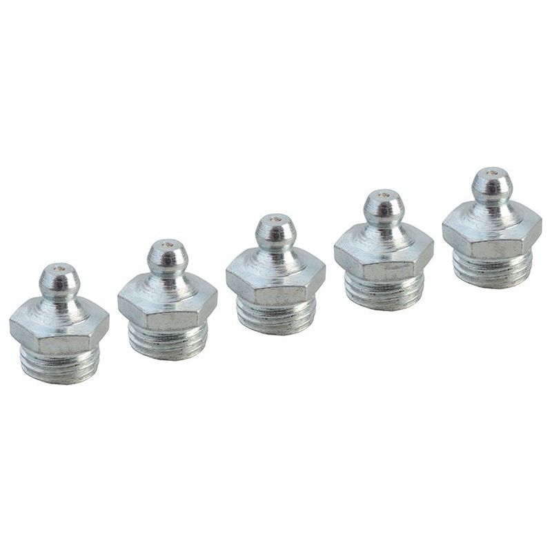Faithfull Grease Nipple Straight 1/4in BSP (Pack 5) Faithfull - RockBottom Northampton