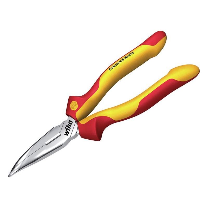 Wiha Professional electric Bent Needle Nose Pliers 200mm Wiha - RockBottom Northampton