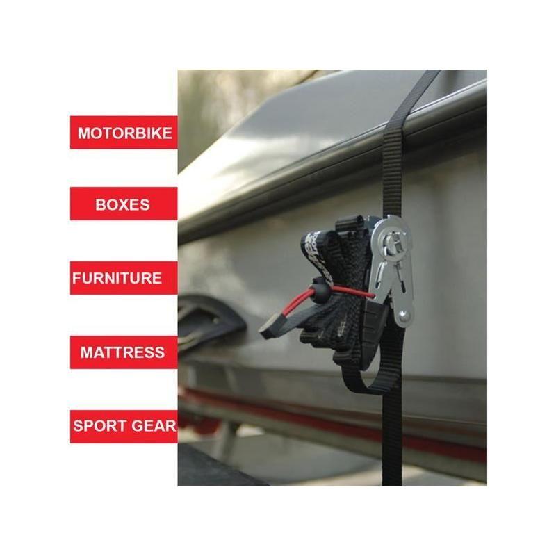 Master Lock Ratchet Tie-Down S-Hooks 4.25m 4 Piece Master Lock - RockBottom Northampton