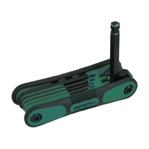 Faithfull Imperial Folding Ball End Hexagon Key Set, 9 Piece Faithfull - RockBottom Northampton