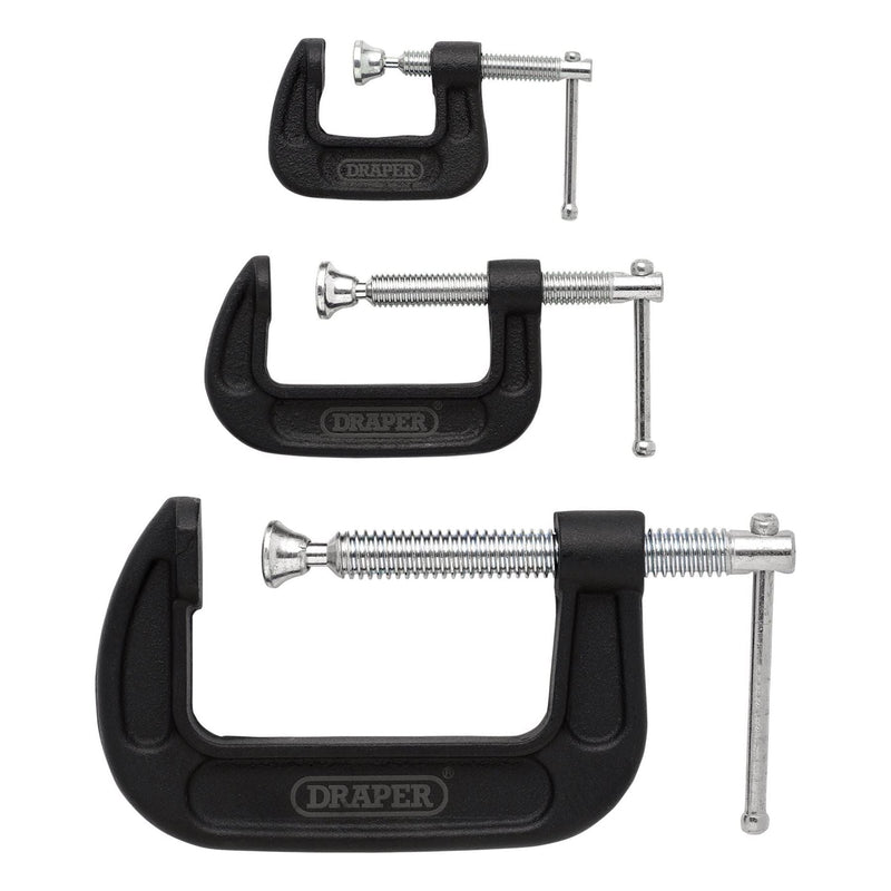 Draper Heavy Duty G-Clamp Set (3 Piece) Draper - Town Tools