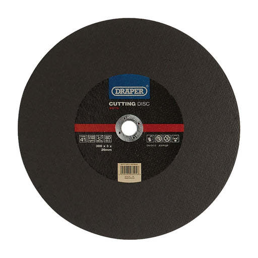 Draper Metal Cutting Disc, 300 x 3 x 20mm 94776 Draper - Town Tools 