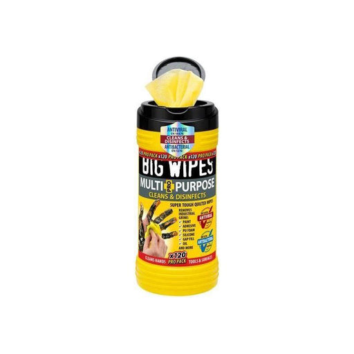 Big Wipes Multi-Purpose Pro+ Antiviral Wipes (Pro Pack Tub 120) Big Wipes - NorthantsTrade Northampton