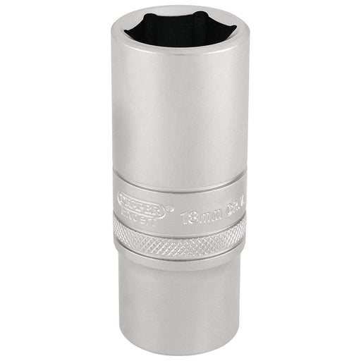 Draper HI-TORQ 6 Point Deep Socket, 3/8" Sq. Dr., 18mm 17545 Draper - Town Tools 