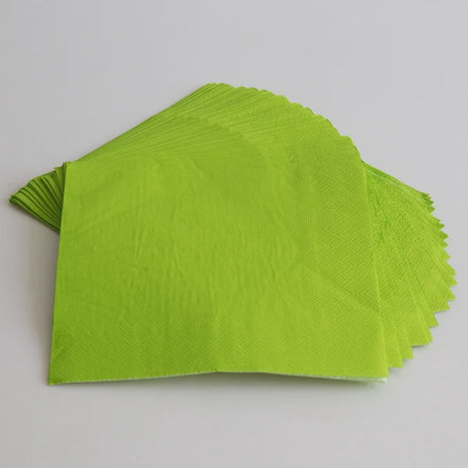 E Lite  lime green 100 Napkins1