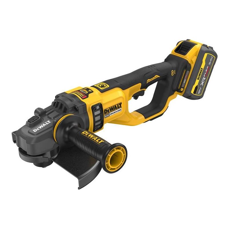 Dewalt Power Tools DCG460X2XR FlexVolt Angle Grinder 54V 2 x 3.0Ah Li-ion DeWALT Power Tools - RockBottom Northampton