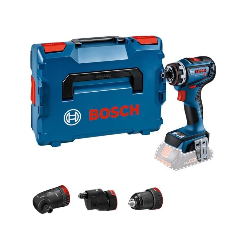 Bosch GSR 18V-90 FC Pro FlexiClick Drill Driver + 3 Attachments in Case 18V Bare Unit Bosch - NorthantsTrade Northampton