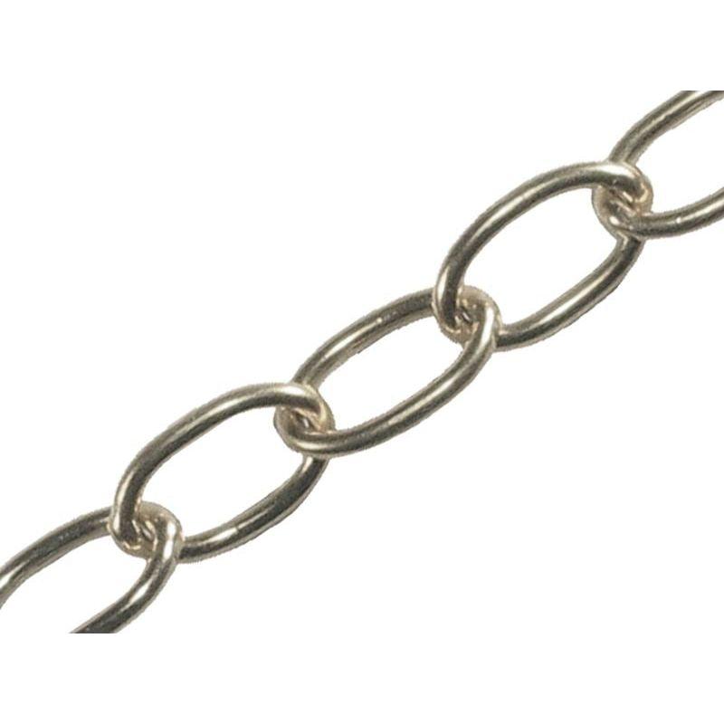 Faithfull Oval Chain 2.3mm x 10m Chrome Faithfull - RockBottom Northampton