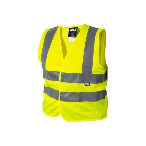 Scan Hi-Vis Waistcoat Yellow - Child 7-9 Scan - RockBottom Nothampton