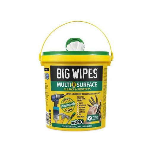 Big Wipes Multi-Surface Bio Pro+ Antiviral XL Wipes (Tub 240) Big Wipes - NorthantsTrade Northampton