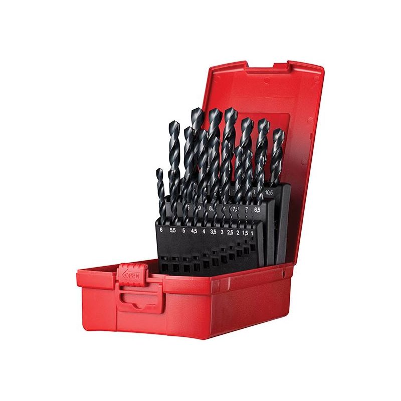Dormer A190 No.204 Metric HSS Drill Set of 25 1.0-13.0 x 0.5mm Dormer - RockBottom Northampton
