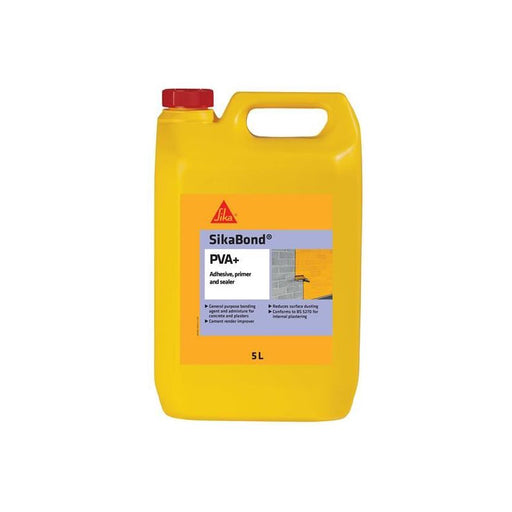 Everbuild Sika Sikabond PVA+ 5 litre Everbuild Sika - RockBottom Northamptin