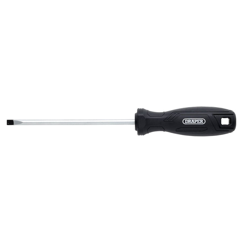 Draper Slotted Parallel Hard Grip Screwdriver, 5.5 x 125mm Draper - Town Tools