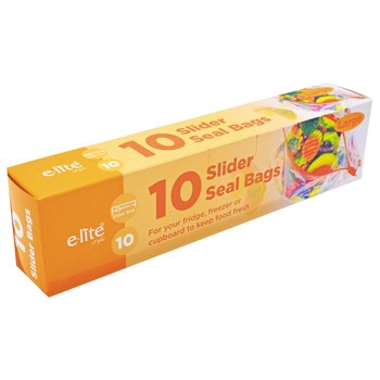 Slide Lock Seal Freezer Bags 10Pk