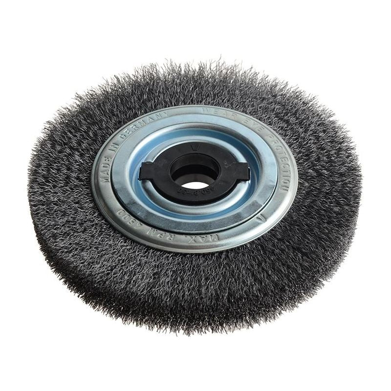 Lessmann Wheel Brush D200mm x W35-40 x 80 Bore Steel Wire 0.30 + Adaptors Set 4 +1 Lessmann - RockBottom Northampton