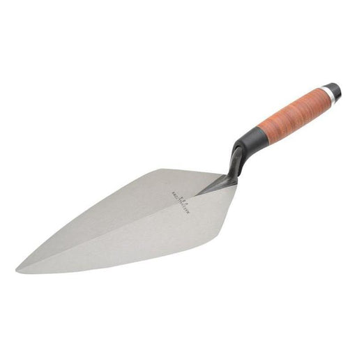 Marshalltown 34L Wide London Pattern Brick Trowel Leather Handle 11in Marshalltown - RockBottom Northampton