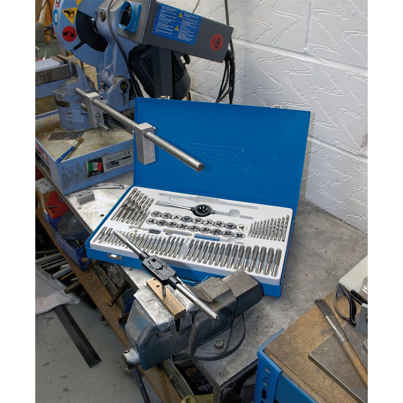 Draper Combination Tap and Die Set Metric and BSP (76 Piece) 79205 Draper - Town Tools 