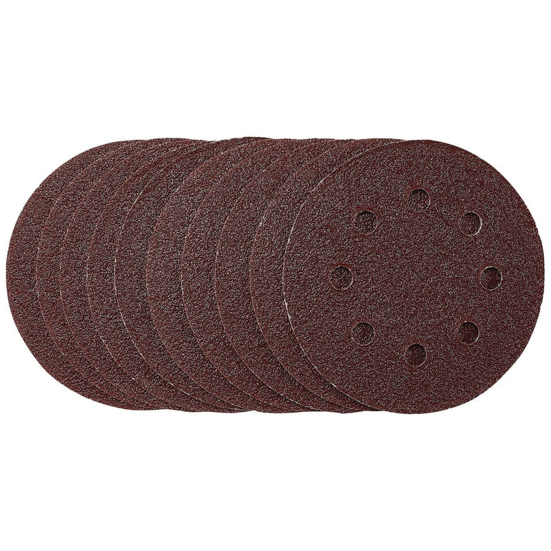Draper Sanding Discs, 115mm, 40 Grit, Hook & Loop (Pack of 10) 53498 Draper - Town Tools 