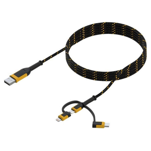 Dewalt Telecoms Reinforced Braided 3-in-1 Combo Cable 1.8m (6ft) DEWALT Telecoms - NorthantsTrade Northampton