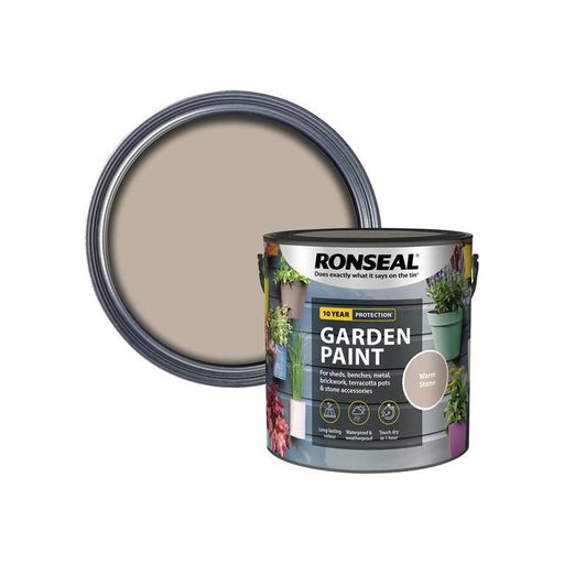 Ronseal Garden Paint Warm Stone 2.5 litre Ronseal - RockBottom Nothampton