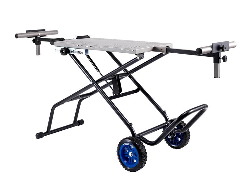 Evolution - S355MCS Mitre Chop Saw Wheeled Stand with Powerlift Assist