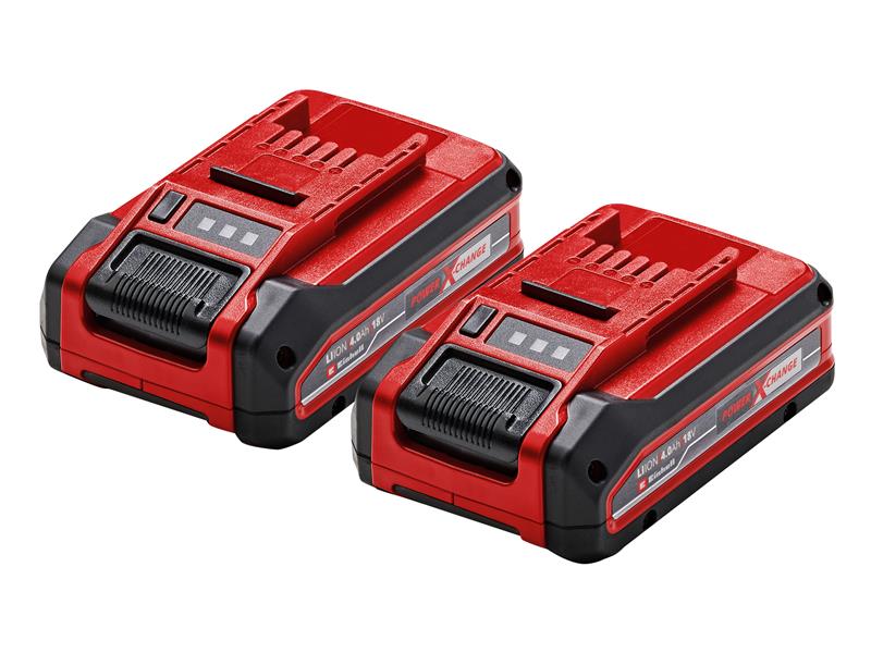 Einhell - PLUS Power X-Change Battery Twin Pack 18V 2 x 4.0Ah Li-ion