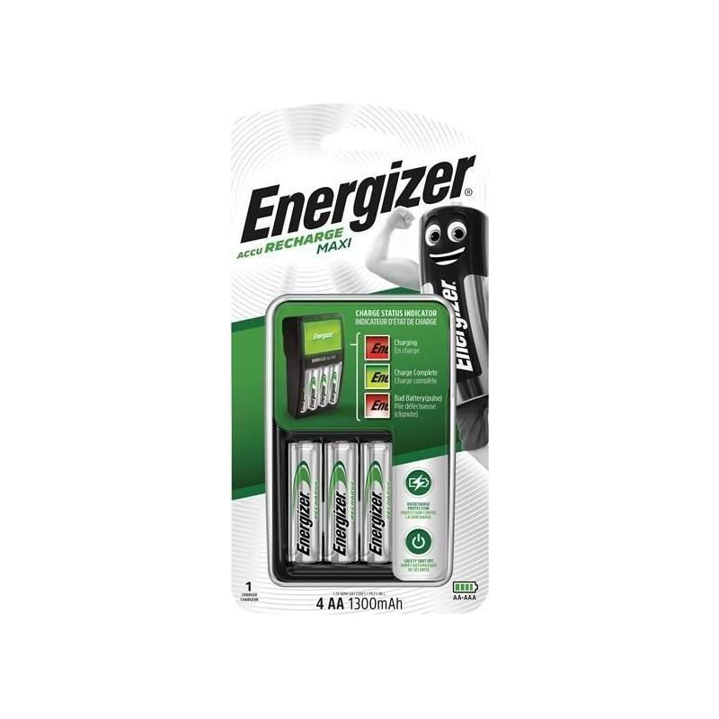 Energizer® Maxi Charger plus 4 x AA 1300 mAh Batteries Energizer® - RockBottom Northamptin