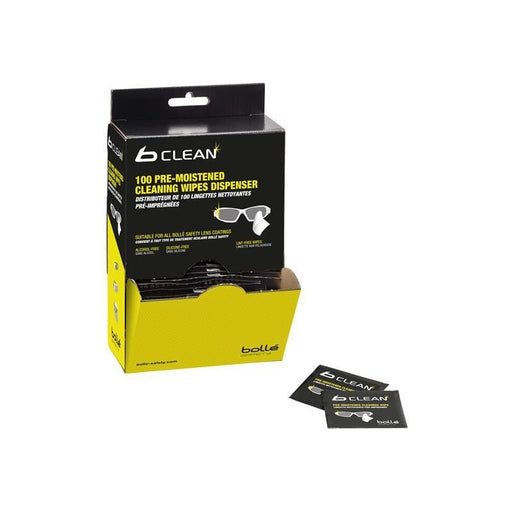Bolle Safety B100 b Clean Cleaning Tissues Dispenser (Pack 100) Bolle Safety - NorthantsTrade Northampton