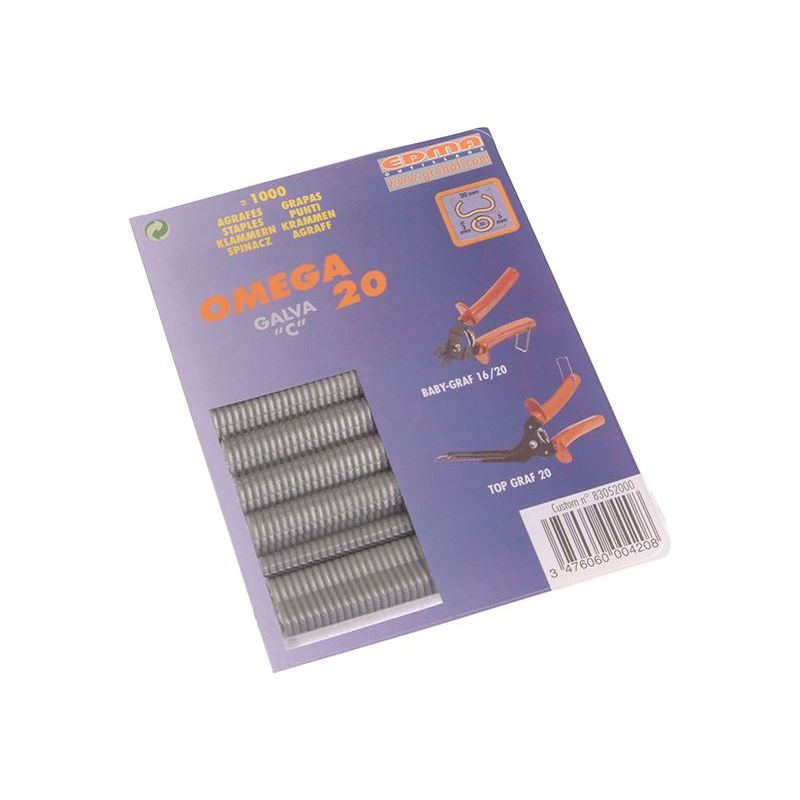 Edma Galvanised Steel Hog Ring Omega 20 (1000) Edma - RockBottom Northamptin