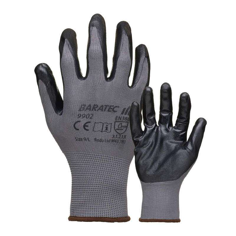 Baratec Nitrile Gripper Glove - size 9/L