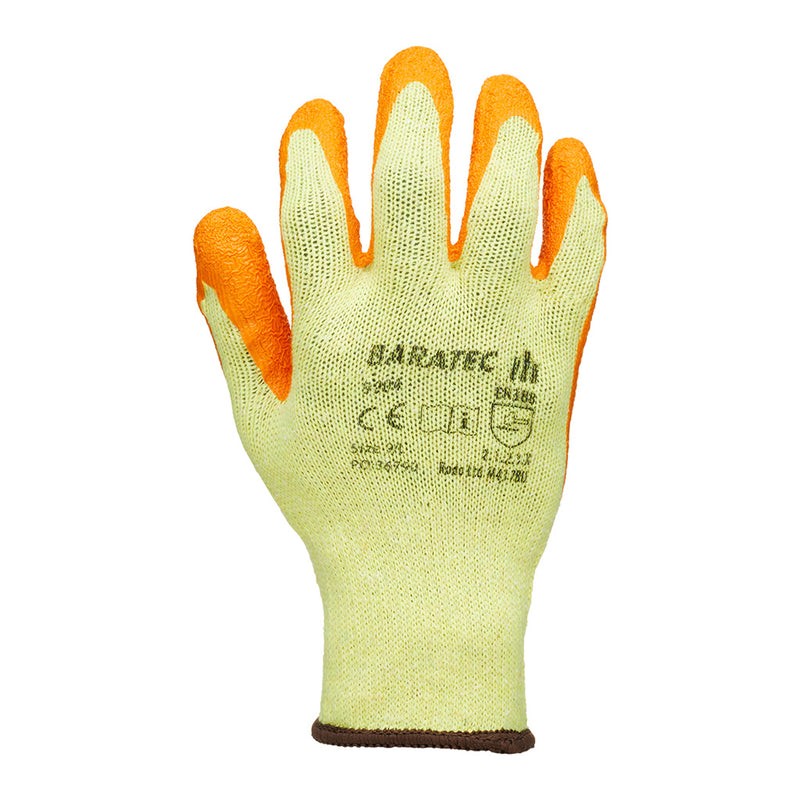Baratec Latex Gripper Glove Orange/Yellow - size 9/L