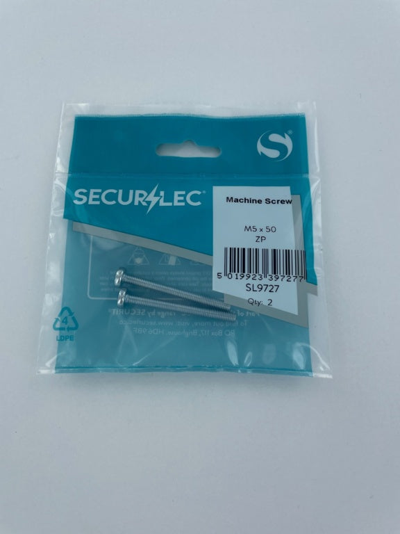 Securlec Machine Screws M5 x 50mm Pre-Packed (2)