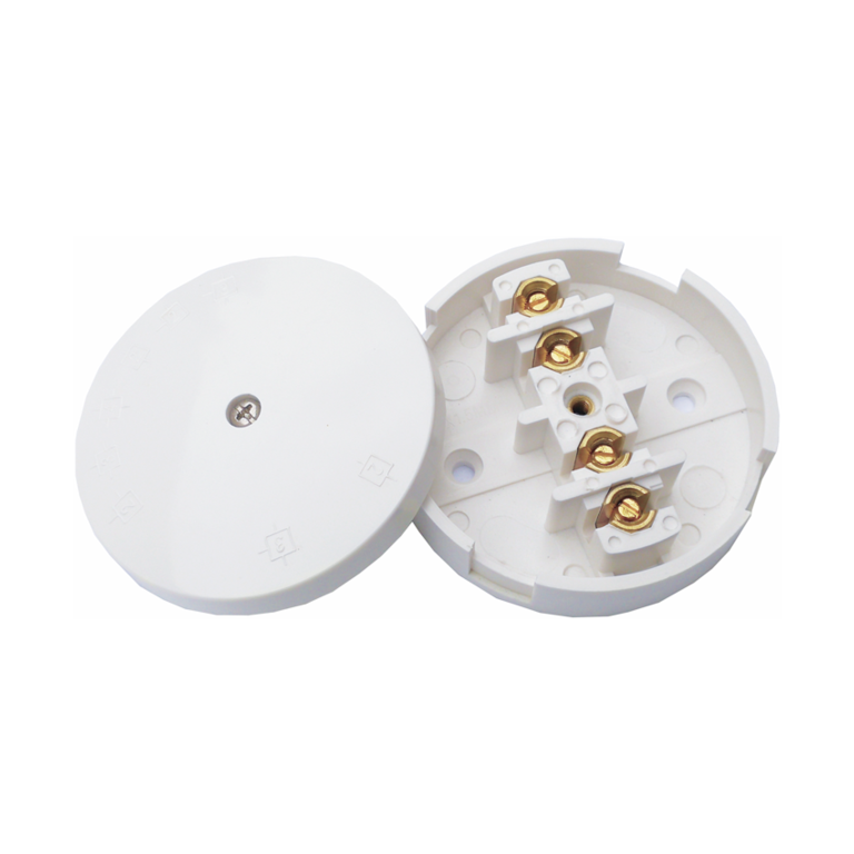 Securlec 4 Terminal Junction Box White 20A 80mm