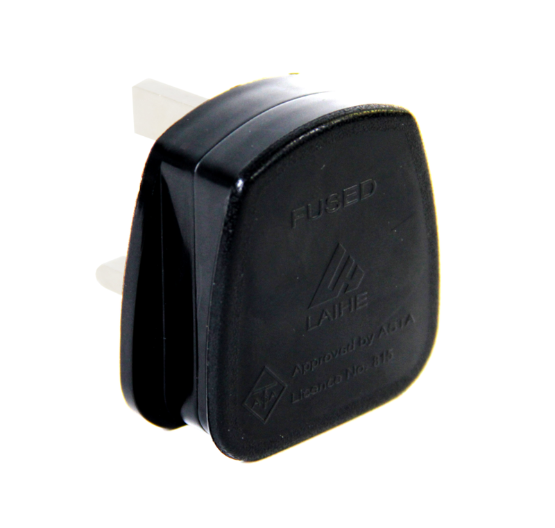 Securlec 3 Pin Nylon BS Plug, Fused 13A Black Display Box