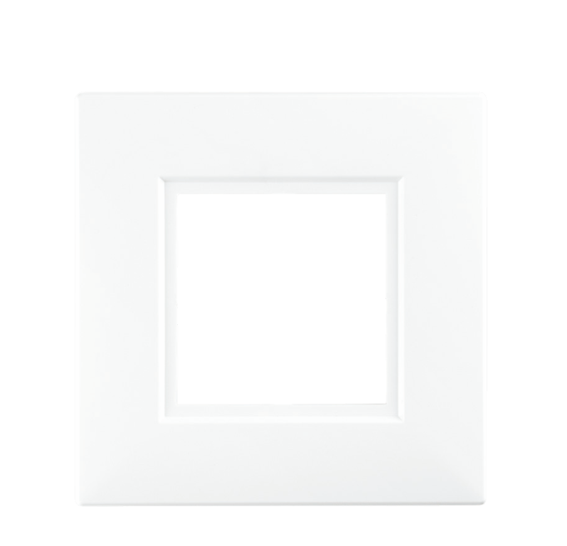 Securlec White Finger Plates for Flush Wall Switches Square Edge Pre-Packed (2)