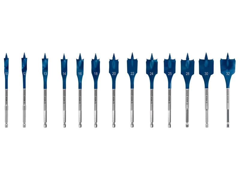 Bosch Powertool Accessories EXPERT Self Cut Speed Spade Drill Bit Set, 13 Piece Bosch Powertool Accessories - RockBottom Northampton