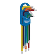 Draper Expert TX-STAR Metric Extra-long Arm Key Set, Colour Coded (9 Piece) Draper - Town Tools 