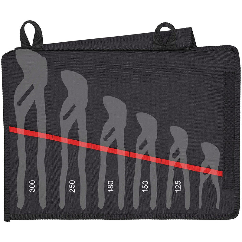 Draper 99447 KNIPEX 00 19 55 S4 LE Roll-Up Case for Pliers Wrenches, 6 Compartments, 340mm