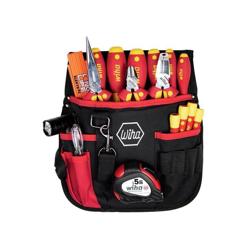 Wiha electrician Tool Set, 18 Piece (inc. Belt Pouch) Wiha - RockBottom Northampton