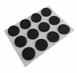 Non-Slip Foam Surface Pads 1/2in Black