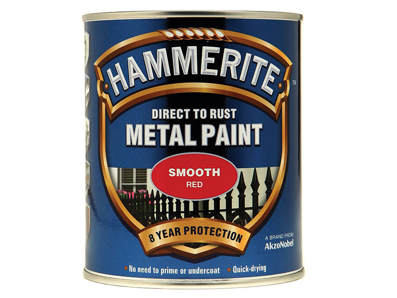 Hammerite Direct To Metal Smooth Red 750ml
