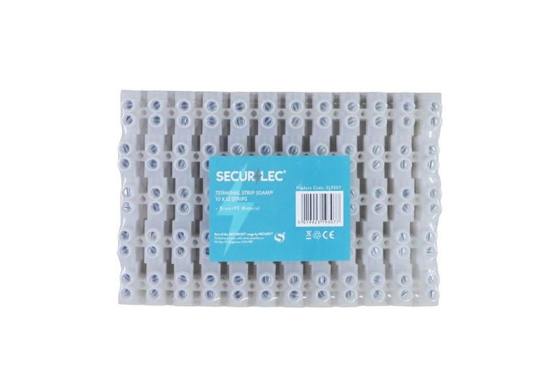 Securlec Terminal Strips 10 x 12 Strips 30A 16mm²