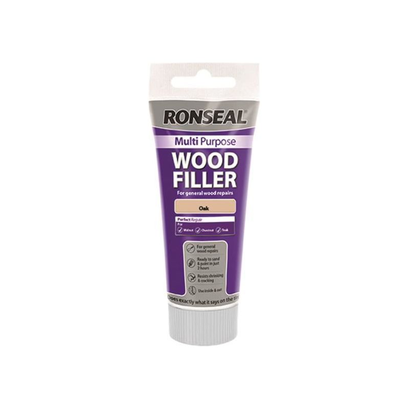 Ronseal Multipurpose Wood Filler Tube Oak 325g Ronseal - RockBottom Nothampton