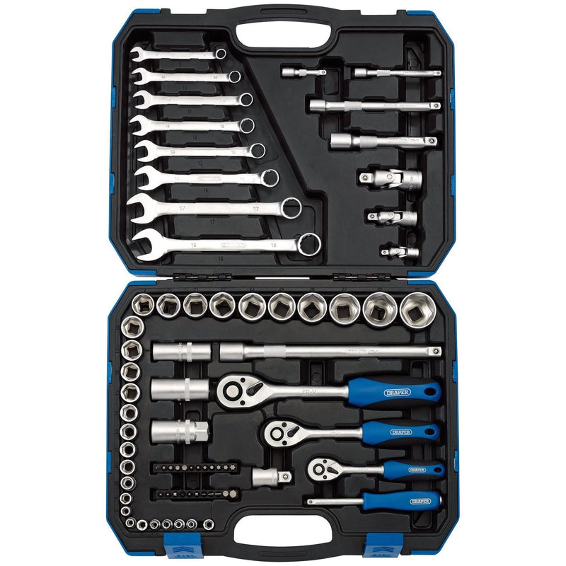Draper Metric Tool Kit, 1/4", 3/8" and 1/2" Sq. Dr. (75 Piece) 16364 Draper - Town Tools 