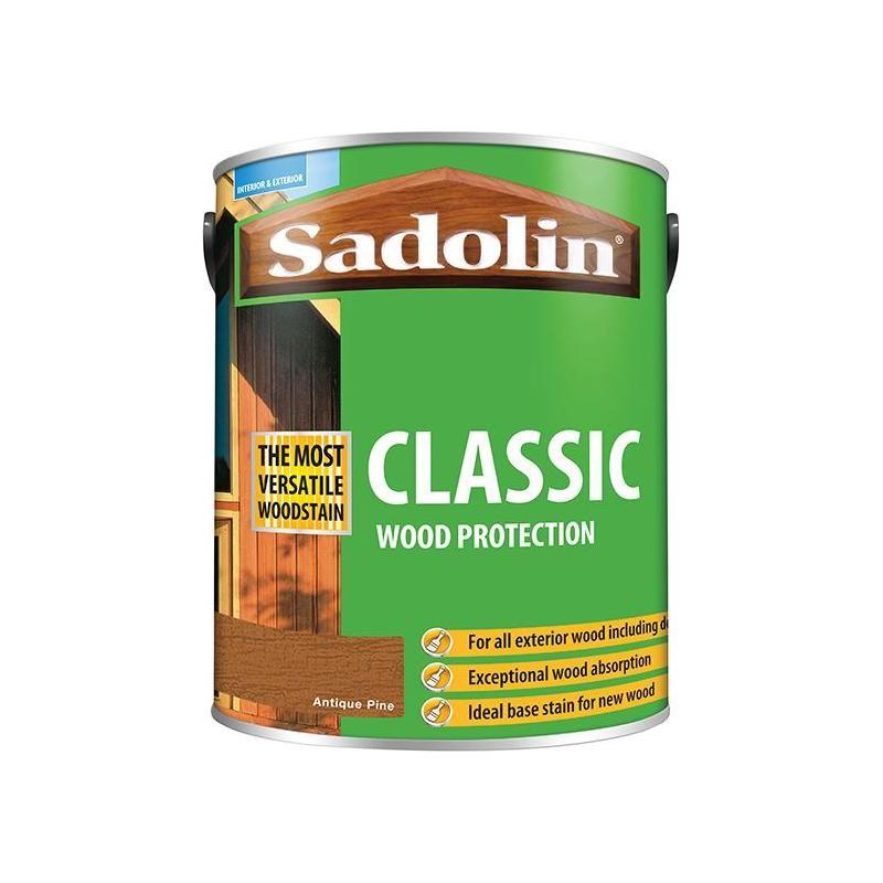 Sadolin Classic Wood Protection Antique Pine 5 litre Sadolin - RockBottom Nothampton