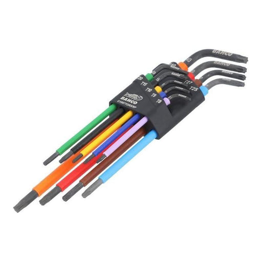 Bahco C1997TORX/9P Long TORX® Coloured L-Key Set, 9 Piece Bahco - RockBottom Northampton