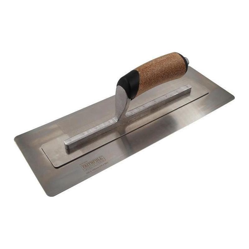 Faithfull Flex Finishing Trowel with Cork Handle 350mm (14in) Faithfull - RockBottom Northampton