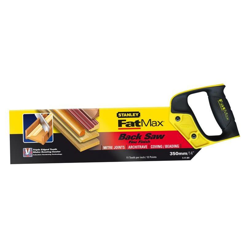 Stanley® Hand Tools FatMax® Tenon Back Saw 360mm (14in) 11 TPI STANLEY® Hand Tools - RockBottom Nothampton