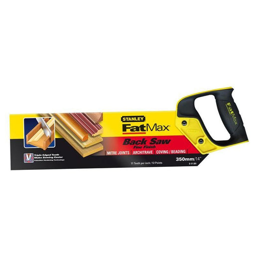 Stanley® Hand Tools FatMax® Tenon Back Saw 360mm (14in) 11 TPI STANLEY® Hand Tools - RockBottom Nothampton