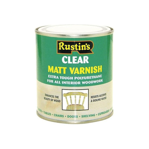Rustins Polyurethane Varnish Matt Clear 250ml Rustins - RockBottom Nothampton